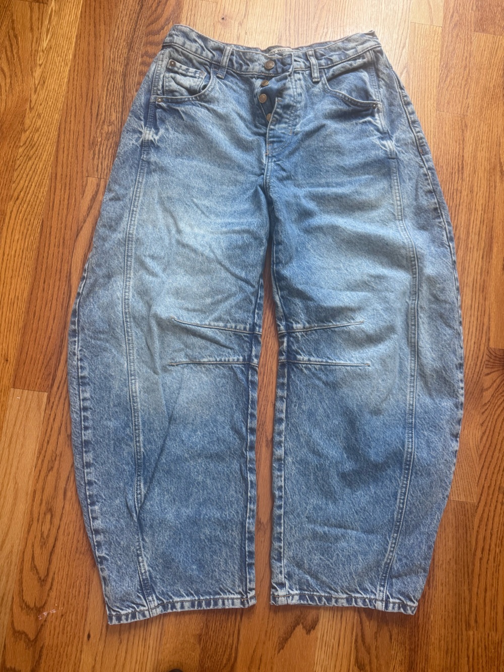 We The Free Light Blue Wide Leg Flare Jeans